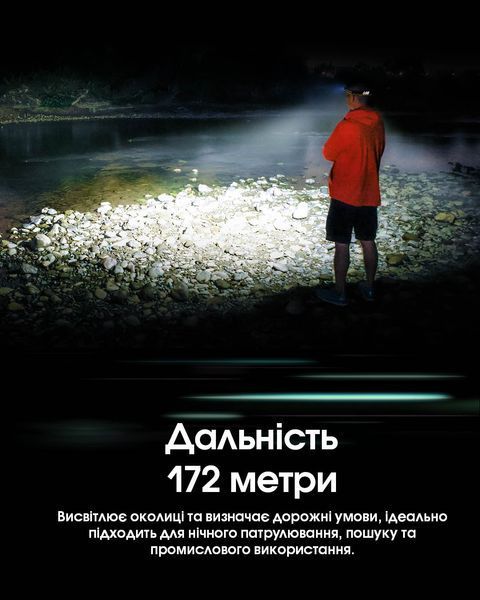 Ліхтар налобний Nitecore NU45 (Білий + Червоний LED, 1700 люмен, 11 режимів, 1x18650, USB-C, датчик наближення) NU45 фото