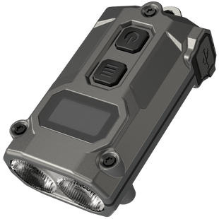 Ліхтар наключний Nitecore TINI 3 MCT (2xNiteLab UHE LED, 600 люмен, 5 режимів, USB-C), сірий TINI 3 фото