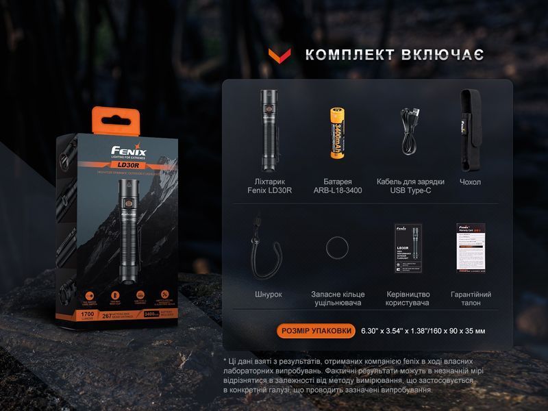 Ліхтар ручний Fenix LD30R LD30R фото