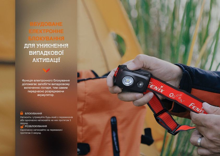 Ліхтар налобний Fenix HL16 AAA чорний HL16AAAblack фото