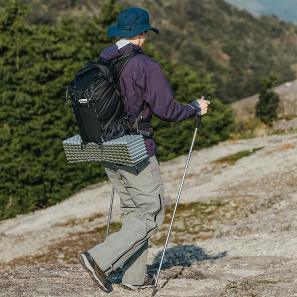 Килимок туристичний складаний двомісний IXPE Naturehike CNK2450WS044 з алюмінієвою плівкою, 200x120x1.8 см, оливковий atlantxml_70908 фото