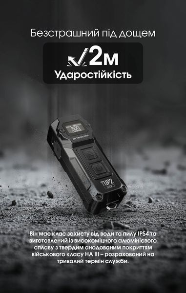 Ліхтар наключний Nitecore TUP2 MCT (4xUHE LED, 1200 люмен, 5 режимів, USB-C), синій TUP2 MCT фото