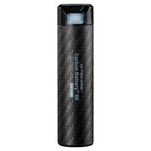 2в1 Зовнішнє джерело живлення для налобних ліхтарів + Power Bank Nitecore Carbon Battery 6K (Карбон, червоний маяк, 6000mAh, IP68) Carbon Battery 6K фото