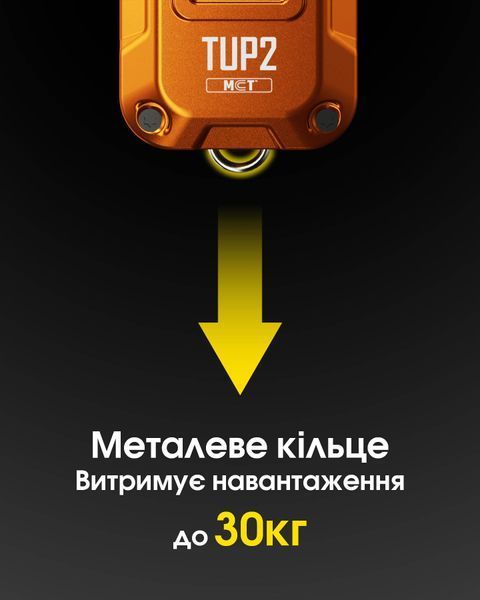 Ліхтар наключний Nitecore TUP2 MCT (4xUHE LED, 1200 люмен, 5 режимів, USB-C), чорний TUP2 MCT фото