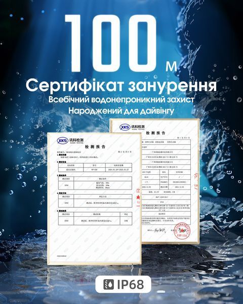 Ліхтар підводний Nitecore DL30 (1100 люмен, 9 режимів, 1х21700, USB-C) DL30 фото