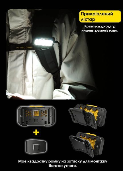 Ліхтар налобний Nitecore HU2000 (NiteLab UHE, 2000 люмен, 1600 люмен, 10 режимів, USB Type-C) HU2000 фото