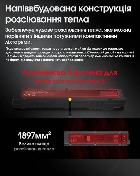 Ліхтар Nitecore EDC27 UHi (2xUHi 20 LED, 3100 люмен, 6 режимів, USB-C) EDC27 UHi фото