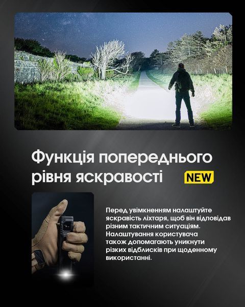 Ліхтар Nitecore EDC27 UHi (2xUHi 20 LED, 3100 люмен, 6 режимів, USB-C) EDC27 UHi фото