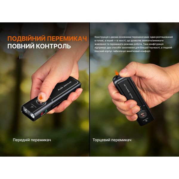 Ліхтар Fenix E06R PRO RG, помаранчевий atlantxml_74597 фото
