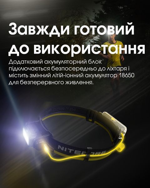 3в1 Зовнішнє джерело живлення для ліхтарів Nitecore 18650 Extension Battery Case + Зарядний пристрій + Power Bank 18650 Extension Battery Case фото