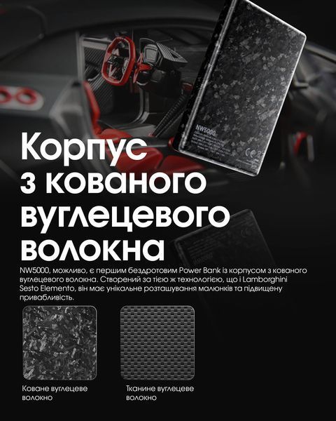 Бездротовий зовнішній зарядний пристрій Power Bank Nitecore NW5000 (QC 3.0, 5000mAh) NW5000 фото