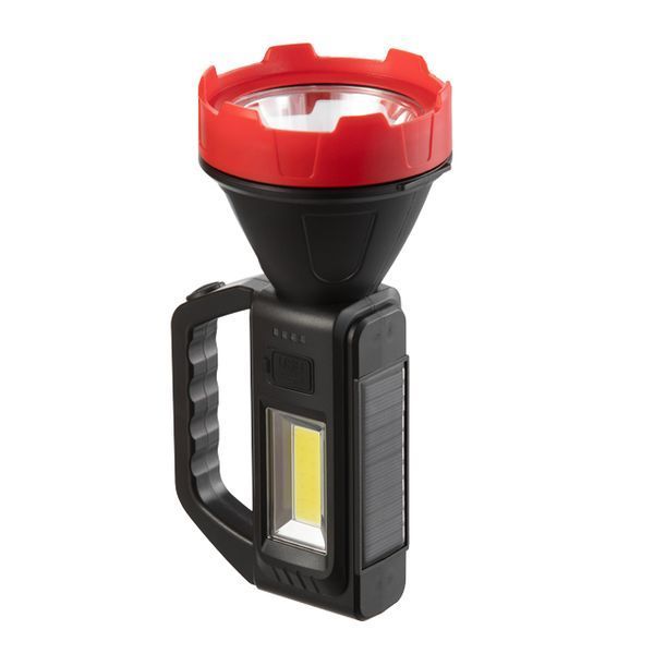 Ліхтар акумуляторний 1 LED + 1 COB, power bank, індикатор заряду, сонячна панель LB-0107 фото