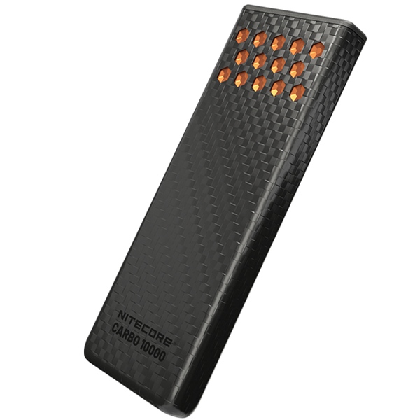 Зовнішній зарядний пристрій Power Bank Nitecore CARBO 10000 GEN2 (30W, QC 3.0, 10000mAh), чорно-помаранчевий CARBO 10000 GEN2 фото