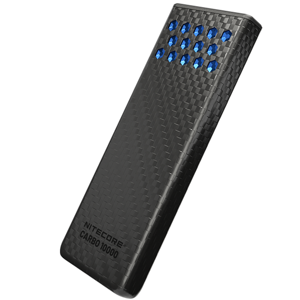 Зовнішній зарядний пристрій Power Bank Nitecore CARBO 10000 GEN2 (30W, QC 3.0, 10000mAh), чорно-синій CARBO 10000 GEN2 фото