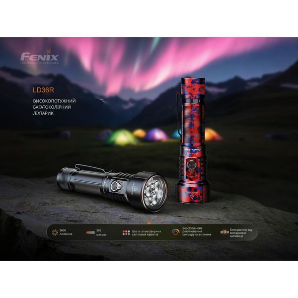 Ліхтар ручний Fenix LD36RB чорний LD36RB фото