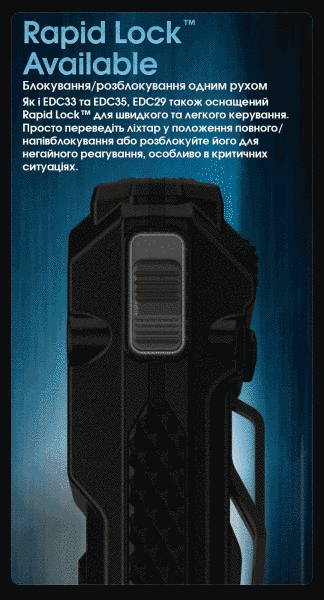 Ліхтар Nitecore EDC29 (2xUHi 20 MAX LED, 6500 люмен, 7 режимів, USB-C) EDC29 фото