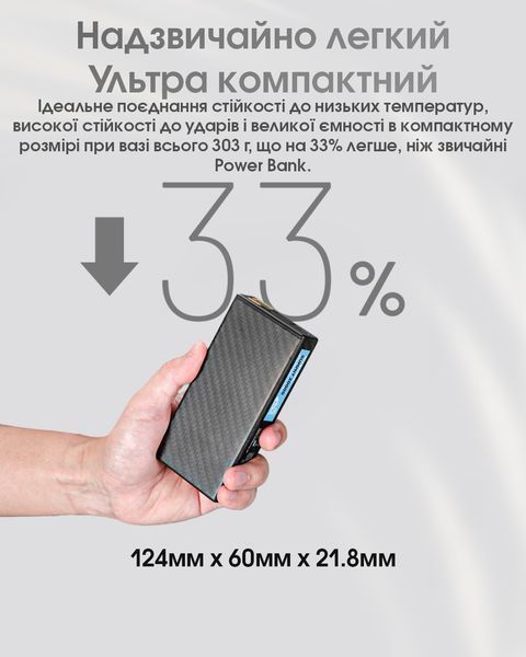 Зовнішній зарядний пристрій Power Bank Nitecore SUMMIT 20000 (77W, QC 3.0, 20000mAh, з функцією підігріву) SUMMIT 20000 фото