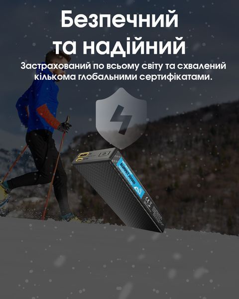 Зовнішній зарядний пристрій Power Bank Nitecore SUMMIT 20000 (77W, QC 3.0, 20000mAh, з функцією підігріву) SUMMIT 20000 фото