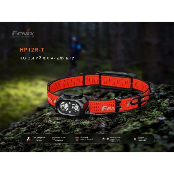 Ліхтар налобний Fenix HP12R-TB чорний HP12R-TB фото