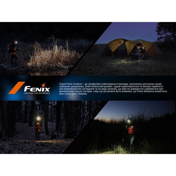 Ліхтар налобний Fenix HL17R, чорний HL17Rblack фото