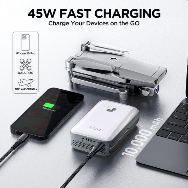 УМБ Litheli Power Bank SE 10000 mAh, 45 W, 2А, Fast Charge (U20BY10-0U000) U20BY10-0U000 фото