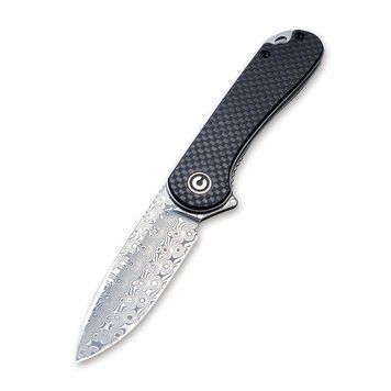 Ніж складаний кишеньковий Civivi Elementum, (7.5 см) Damascus / Carbon Fiber & G10 atlantxml_70869 фото
