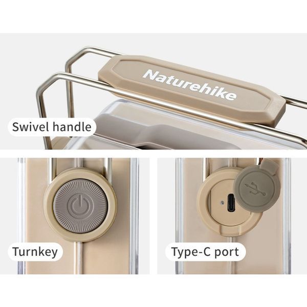 Ліхтар антимоскітний Naturehike CNK2550ZM013, бежевий atlantxml_73076 фото