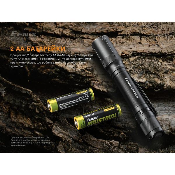 Ліхтар ручний Fenix E20 V2.0 E20V20 фото