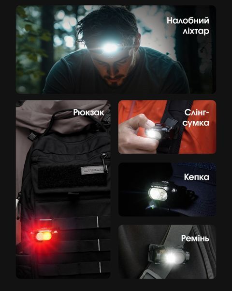 Ліхтар налобний Nitecore HA11 UHE 2024 (2xNiteLab UHE LED, 240 люмен, 7 режимів, 1xAA/1x14500) HA11 UHE 2024 фото