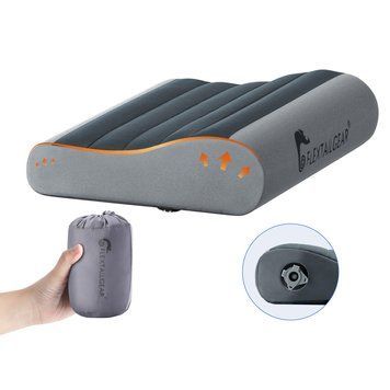 Надувна подушка анатомічна Flextail Zero Pillow, сіра atlantxml_72163 фото