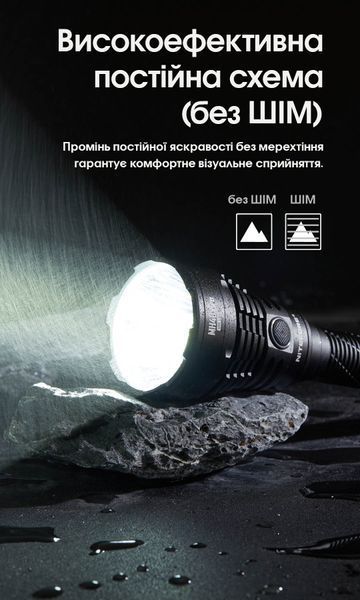 Ліхтар Nitecore MH40 Pro (Nitelab Uhi 40 MAX LED, 3500 люмен, 1xNBP100R, USB Type-C) MH40 Pro фото