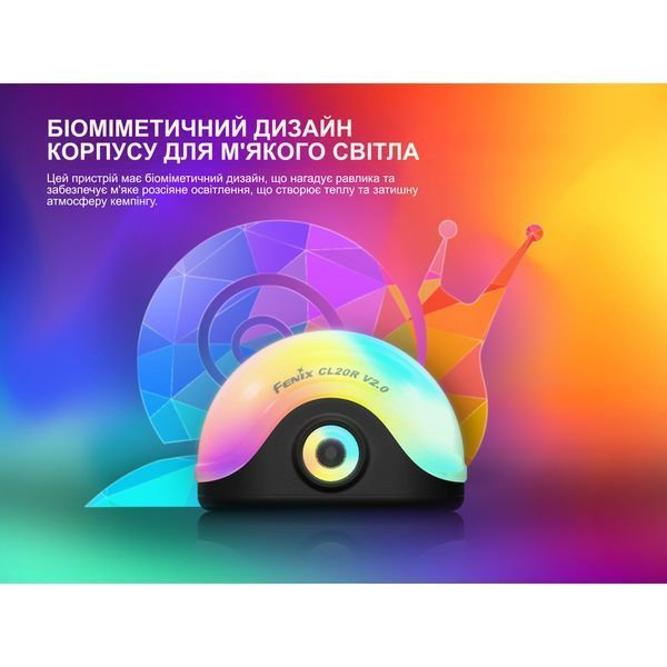 Ліхтар кемпінговий Fenix CL20R V.2.0, зелений CL20RV20GRN фото