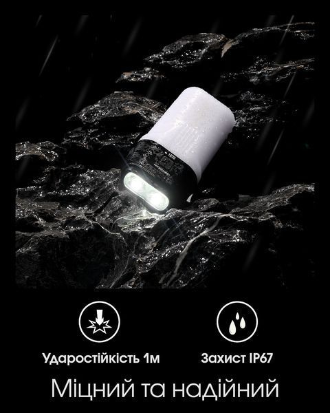 4в1 - Ліхтар кемпінговий, ручний + Power Bank + зарядний Nitecore LR70 (400 люмен, 3000 люмен, Red 10 люмен, 1-2x21700, USB Type-C) LR70 фото