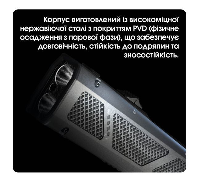Ліхтар Nitecore EDC17 (UHi 25 LED + UV LED + зелений лазер класу R3, 1500 люмен, 8 режимів, USB-C) 6-1604_clr3 фото