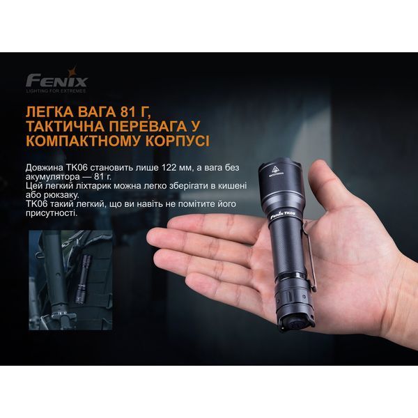Ліхтар ручний Fenix TK06 TK06 фото