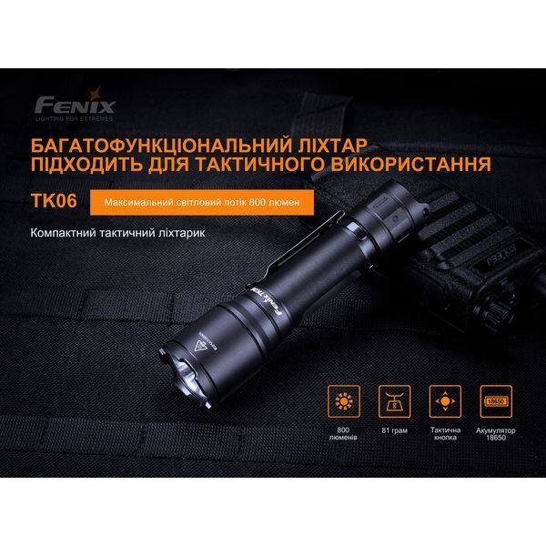 Ліхтар ручний Fenix TK06 TK06 фото