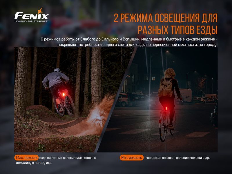 Велофара задня Fenix BC05R V2.0 BC05RV20 фото