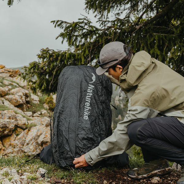 Чохол для рюкзака Naturehike CNK2450PJ010, M, чорний atlantxml_71435 фото