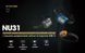 Ліхтар налобний Nitecore NU31 (Білий + Червоний LED, 550 люмен, 9 режимів, USB-C), помаранчевий NU31 фото 3